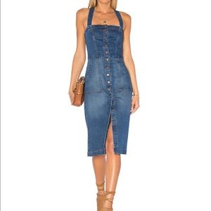 Level 99 Claire Denim Snap Dress